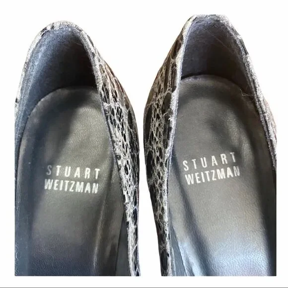 HOST PICK - Stuart Weitzman Python Embossed Leather Heels - Picture 6 of 10
